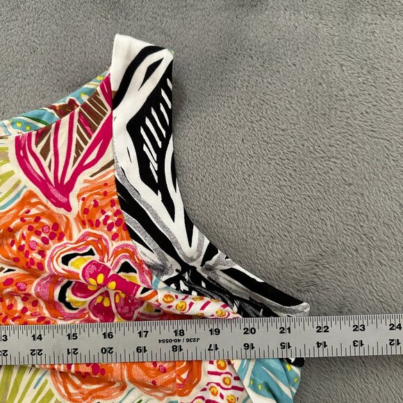 NWT Chico's Sleeveless Stretch Knit Maxi Dress 3 XL 16/18 Tropical Floral - Picture 4 of 5